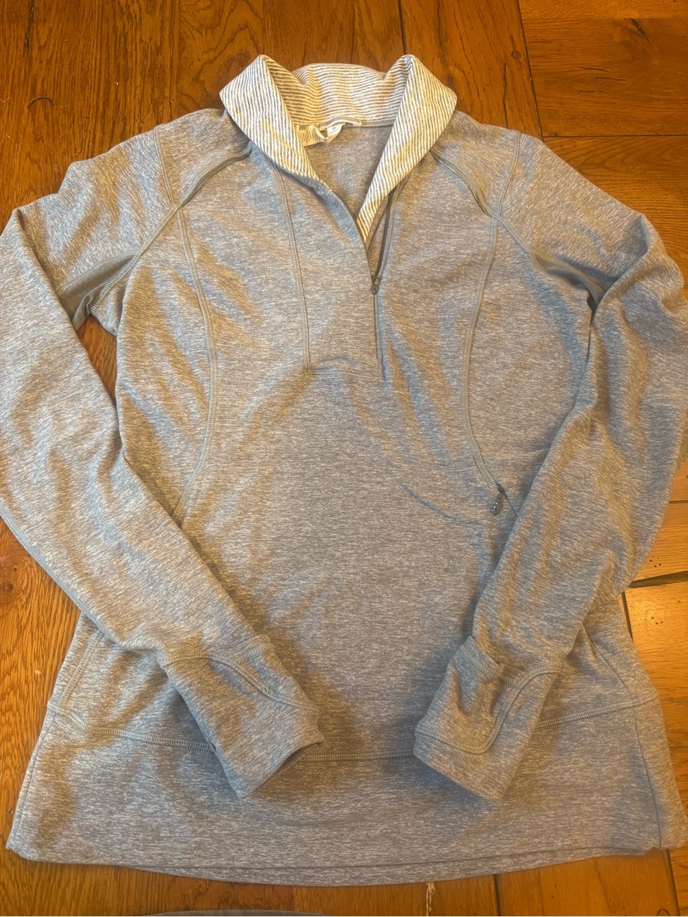lululemon athletica Women's Heather Gray Half-Zip Pullover